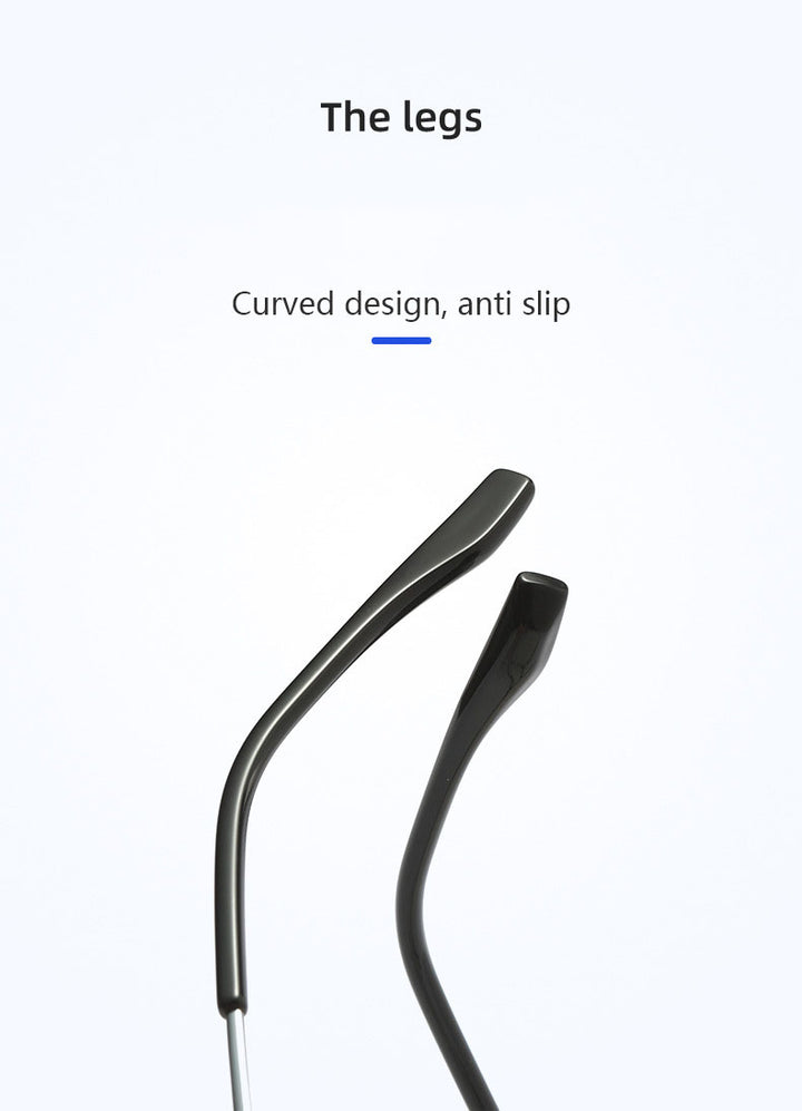 Hdcrafter Mens Full Rim Big Oval Double Bridge Titanium Eyeglasses 20239 — view 3 | Hdcrafter Eyeglasses at FuzWeb