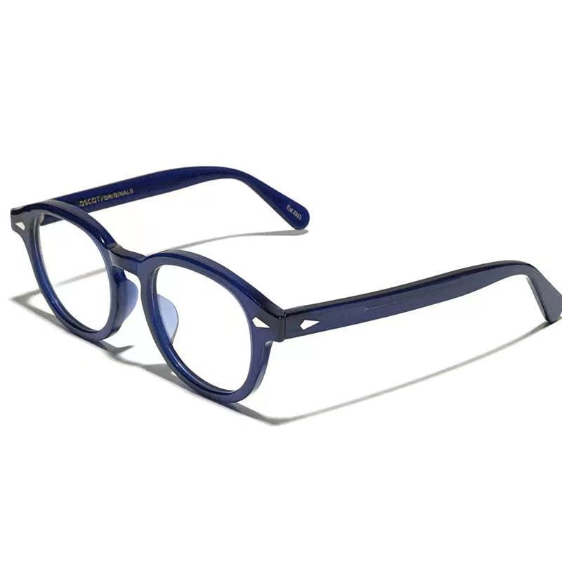 Yimaruili Unisex Full Rim Round Acetate Eyeglasses Three Sizes Y1915.