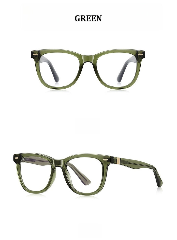 Chashma Ochki Unisex Full Rim Square Tr 90 Titanium Eyeglasses 882230.
