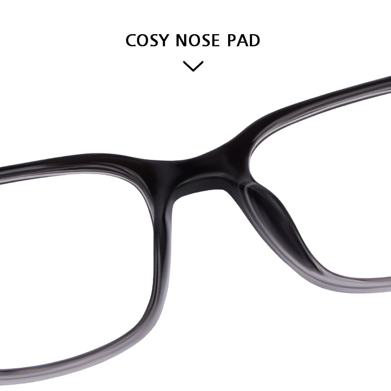 Kansept Unisex Full Rim Square Tr 90 Alloy Reading Glasses 25007.