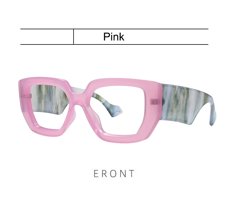 Kocolior Unisex Full Rim Square Acetate Photochromic Reading Glasses 86320.