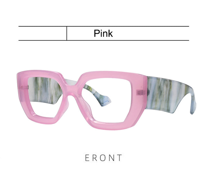 Kocolior Unisex Full Rim Square Acetate Photochromic Reading Glasses 86320.