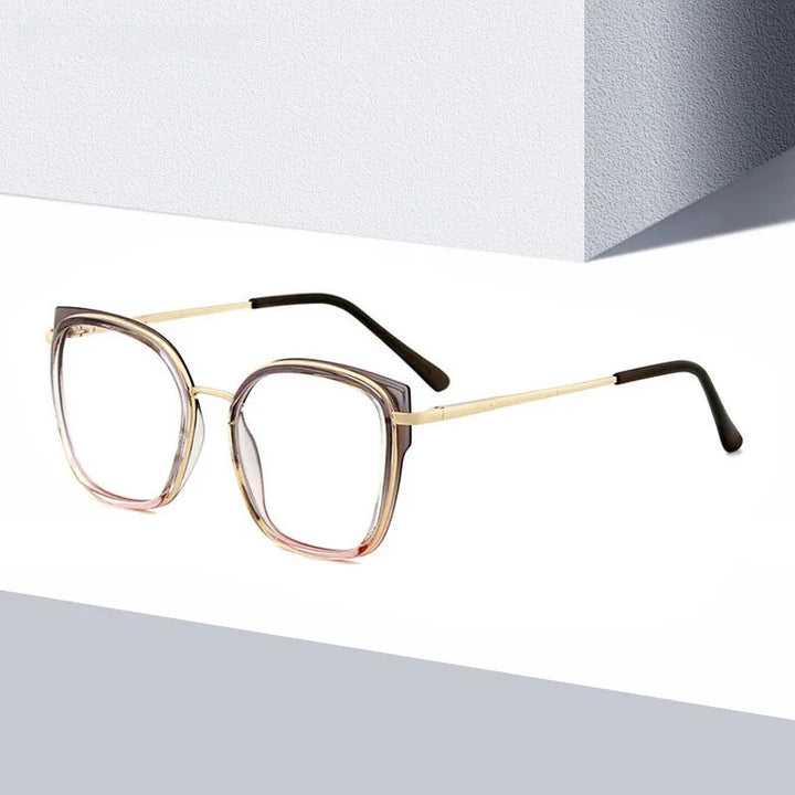 Kansept Womens Full Rim Square Tr 90 Alloy Reading Glasses 72110 — view 1 | Kansept at FuzWeb