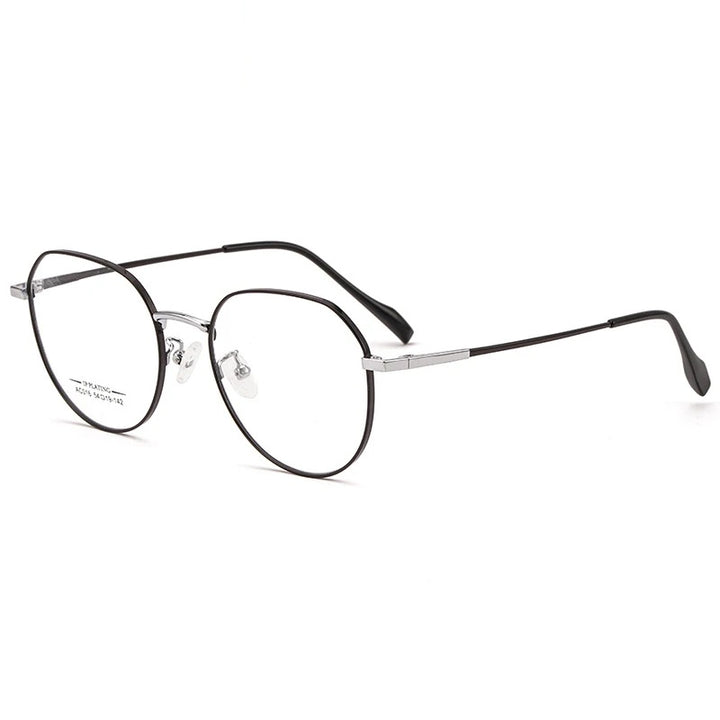 Chashma Ottica Unisex Full Rim Round Stainless Steel Eyeglasses Ac016