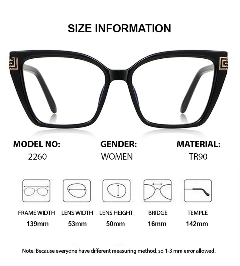 Chashma Ochki Womens Full Rim Cat Eye Tr 90 Alloy Eyeglasses 882260 — view 1 | Chashma Ochki at FuzWeb