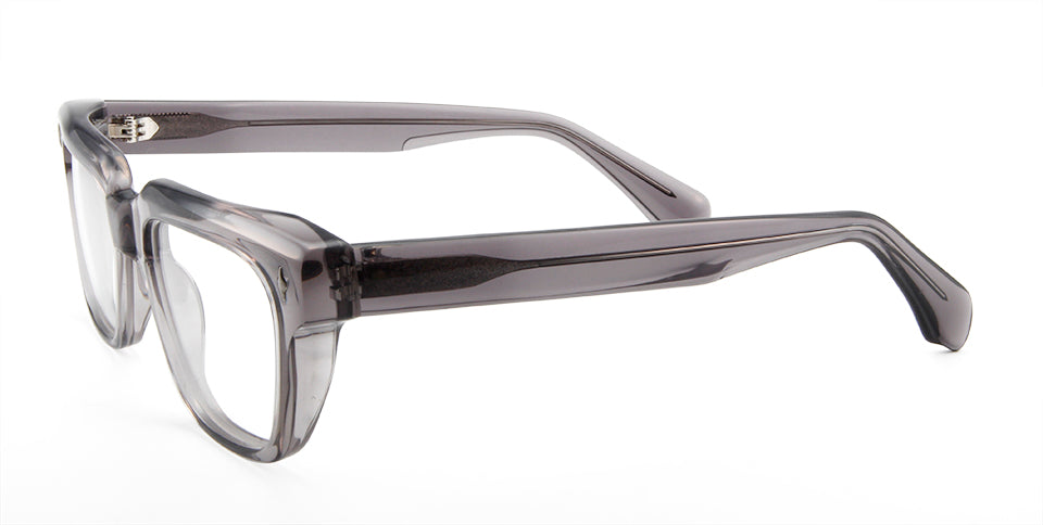 Esnbie Unisex Full Rim Square Brow Line Acetate Eyeglasses 613611.