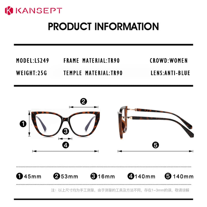 Kansept Unisex Full Rim Cat Eye Tr 90 Frames 152490 — view 2 | Kansept at FuzWeb
