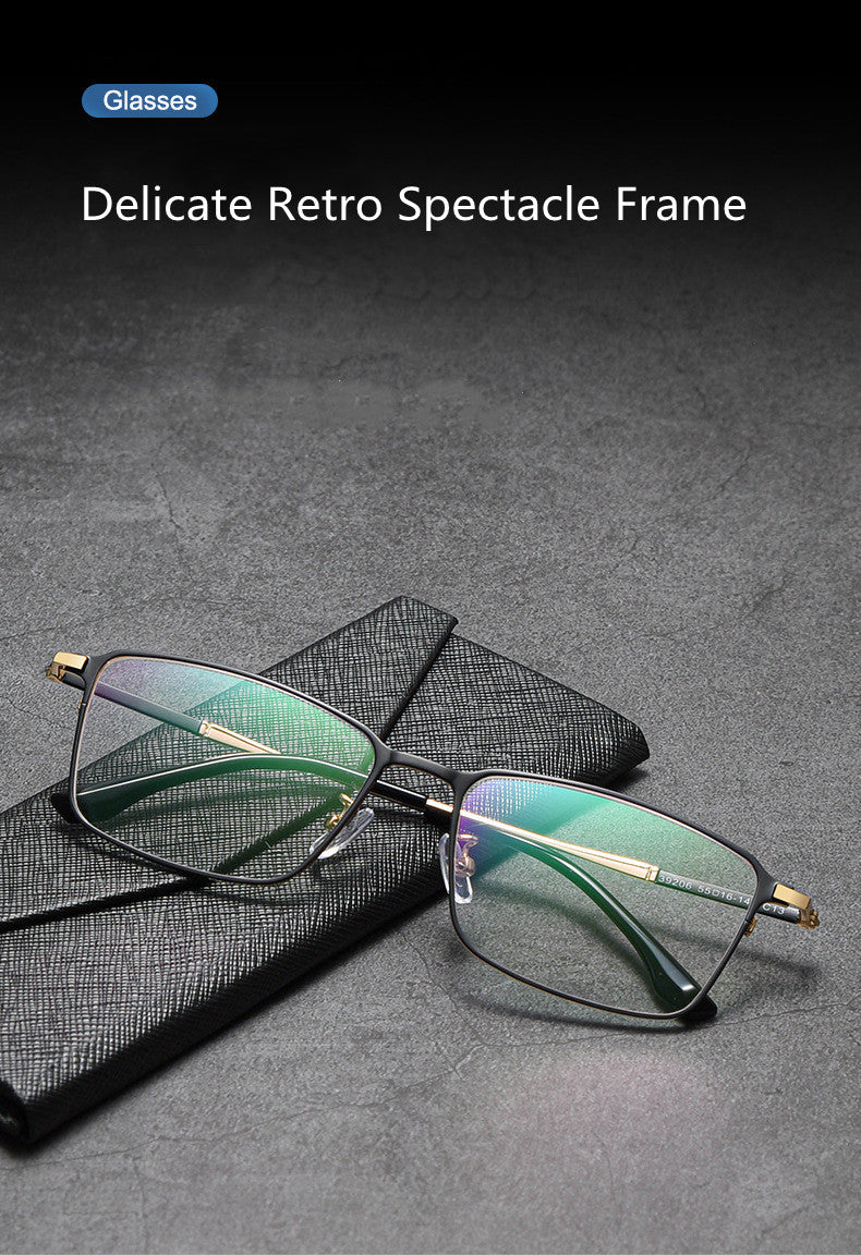 Kocolior Unisex Full Rim Square Titanium Alloy Hyperopic Reading Glasses 39206 — view 1 | Kocolior at FuzWeb
