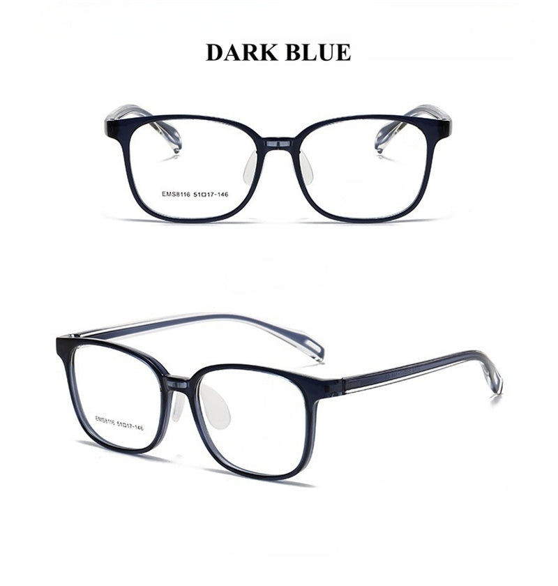 Chashma Ochki Unisex Full Rim Square Tr 90 Titanium Eyeglasses 938116.