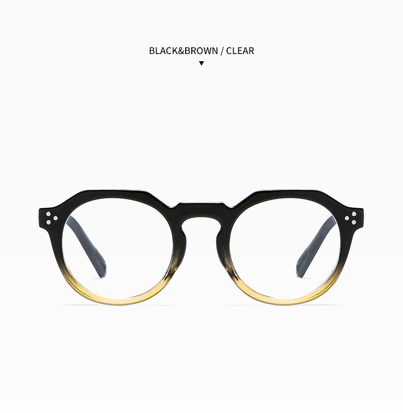 Kocolior Unisex Full Rim Round Acetate Reading Glasses 3395 — view 13 | Kocolior at FuzWeb