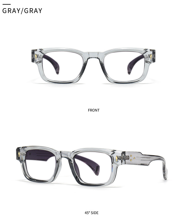 Kocolior Unisex Full Rim Rectangle Acetate Frames 341000 FuzWeb
