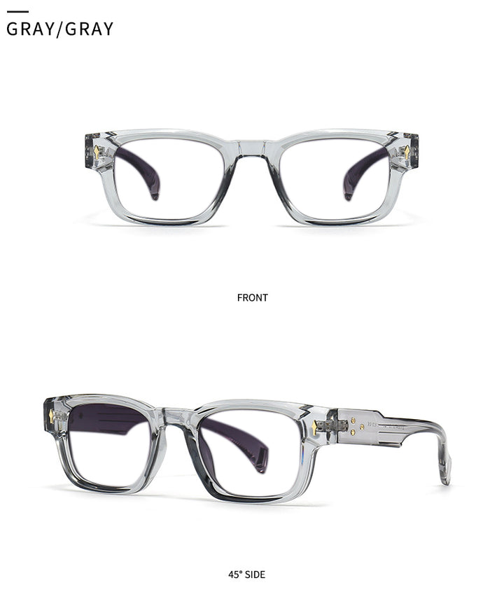 Kocolior Unisex Full Rim Rectangle Acetate Frames 341000 FuzWeb