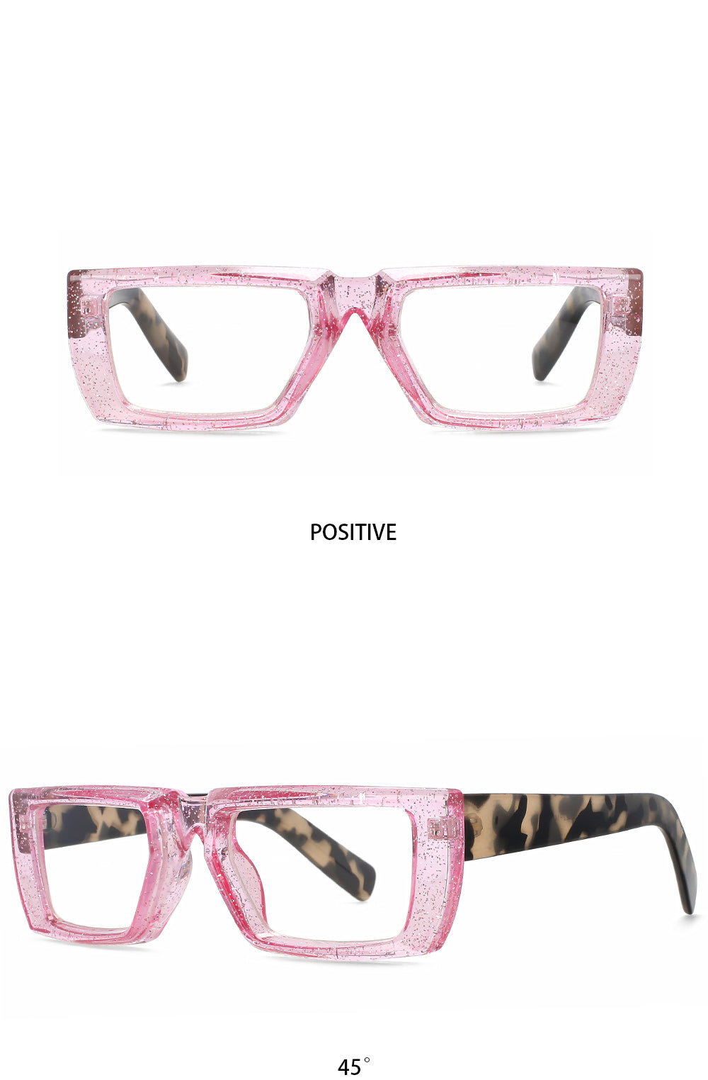 CCspace Womens Full Rim Square Tr 90 Eyeglasses 56435 — view 9 | CCspace at FuzWeb