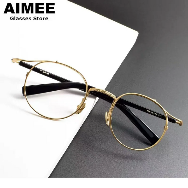 Aimee Women's Full Rim Oval Cat Eye Titanium Eyeglasses 445022