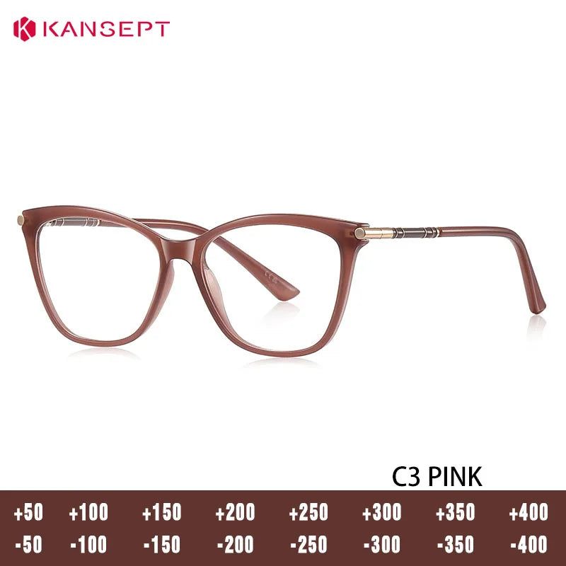 Kansept Unisex Full Rim Butterfly Tr 90 Metal Frames 152110 FuzWeb