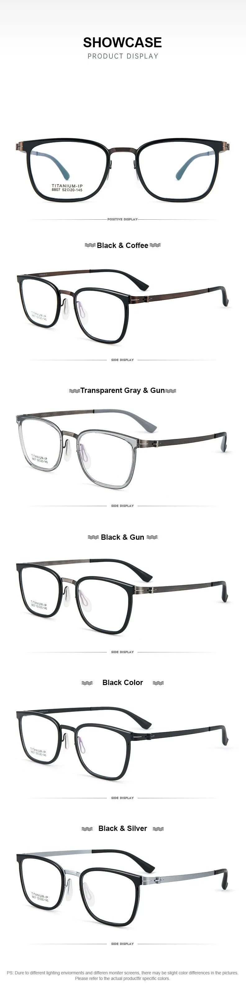 Chashma Unisex Full Rim Square Titanium Tr 90 Eyeglasses 8807 — view 13 | Chashma at FuzWeb
