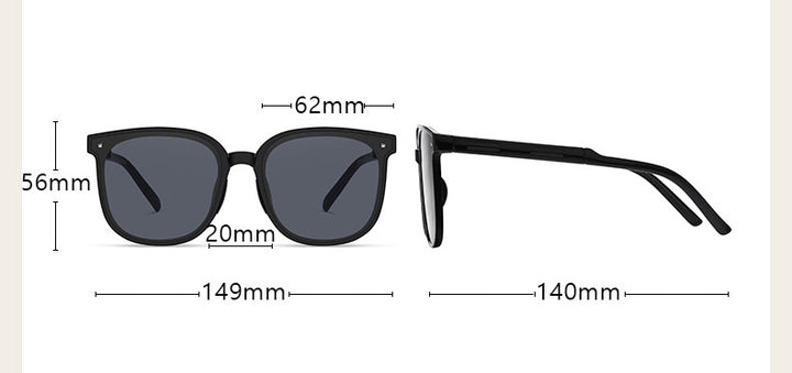 Zirosat Unisex Full Rim Square Alloy Foldable Sunglasses WT7901.