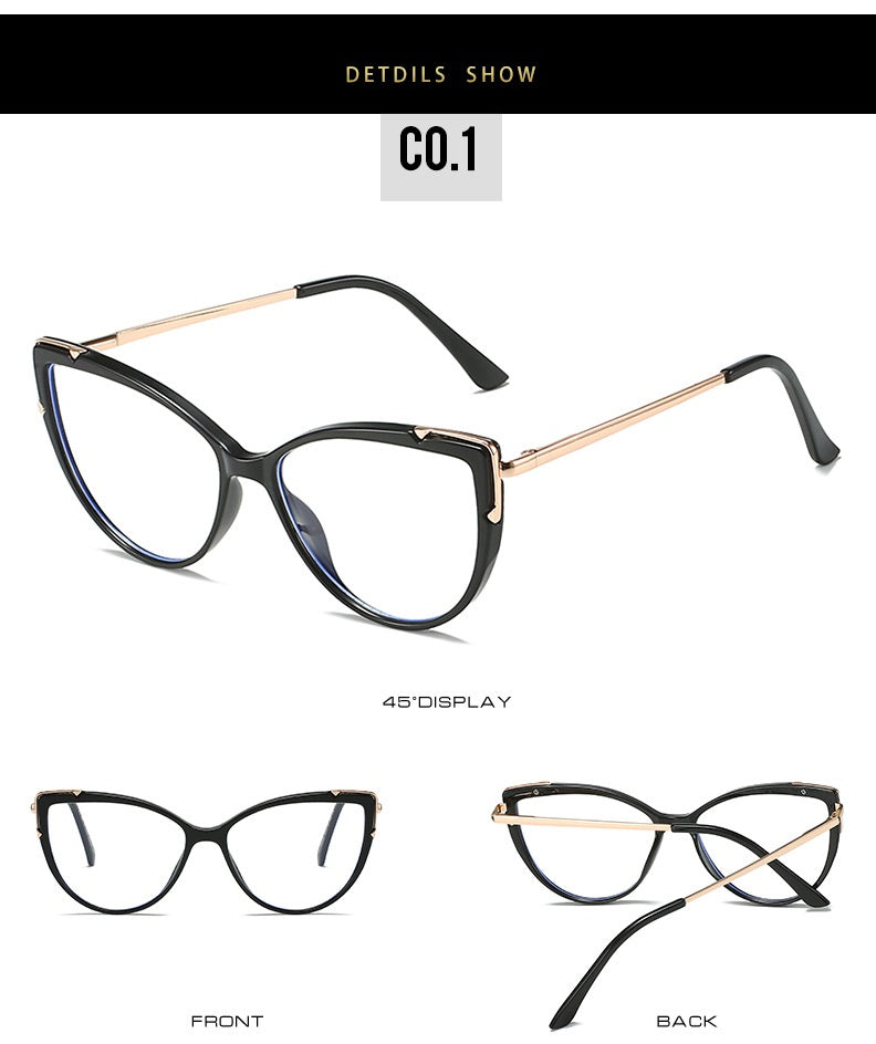 Chashma Ottica Womens Full Rim Cat Eye Tr 90 Titanium Eyeglasses 415005 — view 2 | Chashma Ottica at FuzWeb