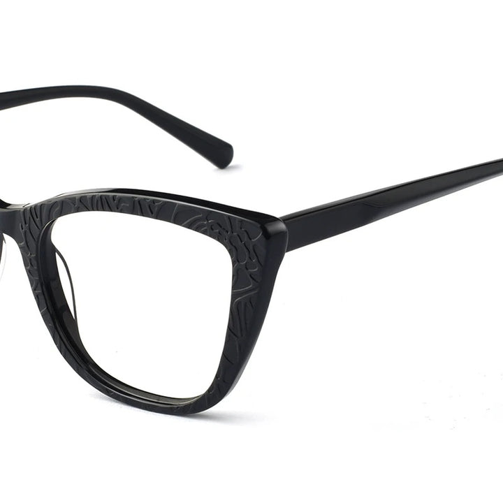 Hotochki Womens Full Rim Cat Eye TR-90 Resin Acetate Frame Eyeglasses Z508 — view 4 | Hotochki at FuzWeb