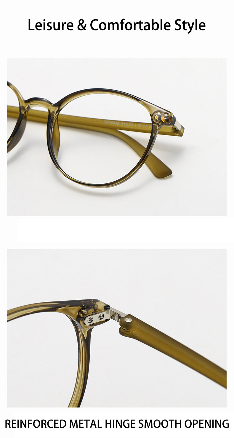 Kocolior Womens Full Rim Round Tr 90 Alloy Photochromic Reading Glasses 38055 — view 1 | Kocolior at FuzWeb