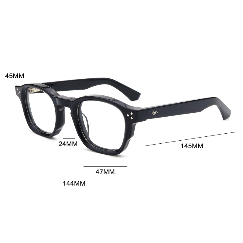 Gatenac Unisex Full Rim Oval Square Acetate Reading Glasses G66302 — view 1 | Gatenac at FuzWeb