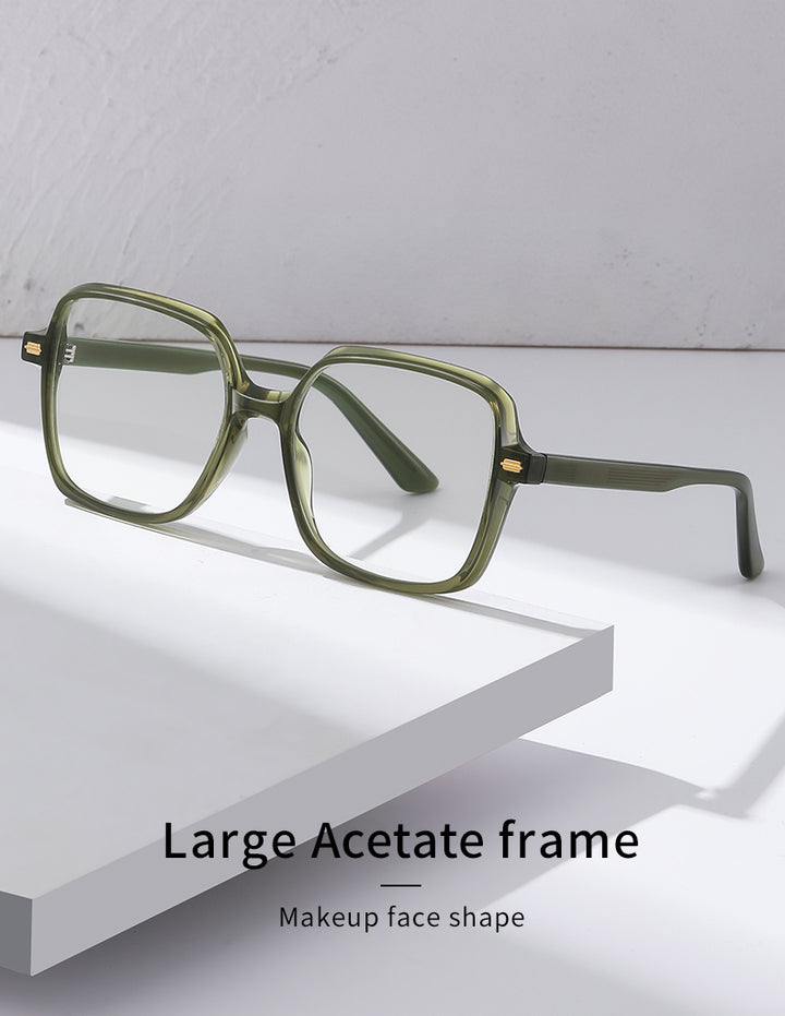 Gmei Womens Full Rim Square Acetate Tr 90 Eyeglasses C907 — view 1 | Gmei Optical at FuzWeb