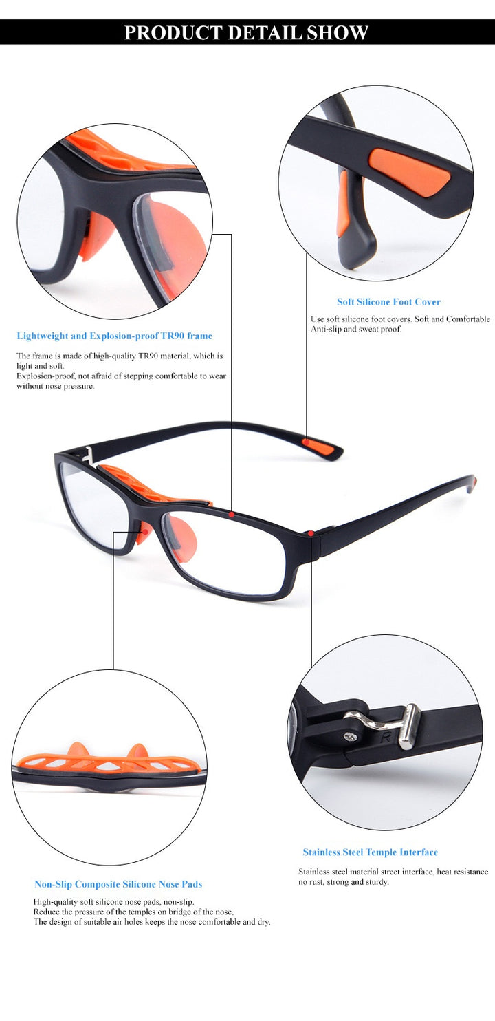 Chashma Ottica Unisex Full Rim Square Tr 90 Titanim Sport Goggle Eyeglasses 010 — view 15 | Chashma Ottica at FuzWeb