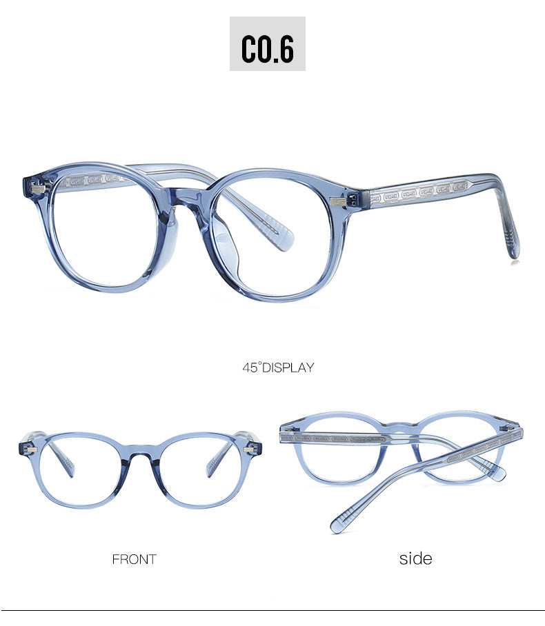 Kocolior Unisex Full Rim Round Tr 90 Photochromic Reading Glasses 28017.