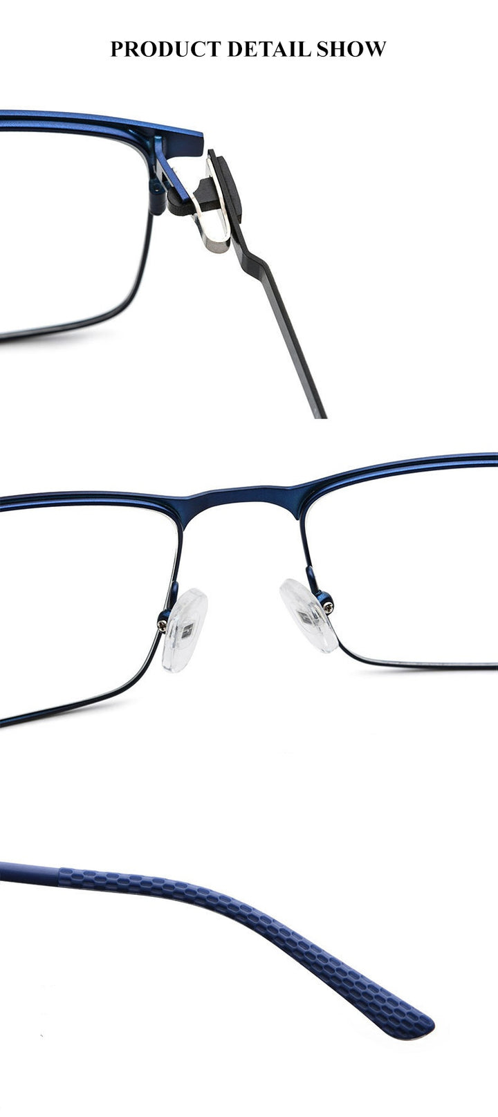 Chashma Ochki Mens Full Rim Square Titanium Alloy Eyeglasses 9847 — view 7 | Chashma Ochki at FuzWeb