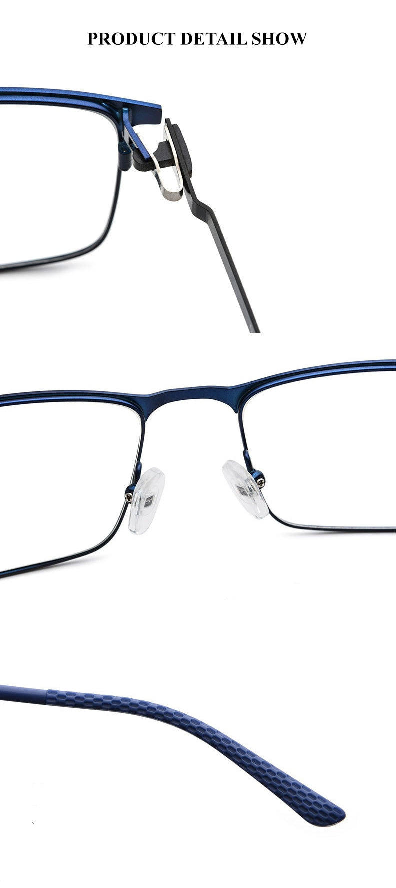 Chashma Ochki Mens Full Rim Square Titanium Alloy Eyeglasses 9847 — view 7 | Chashma Ochki at FuzWeb