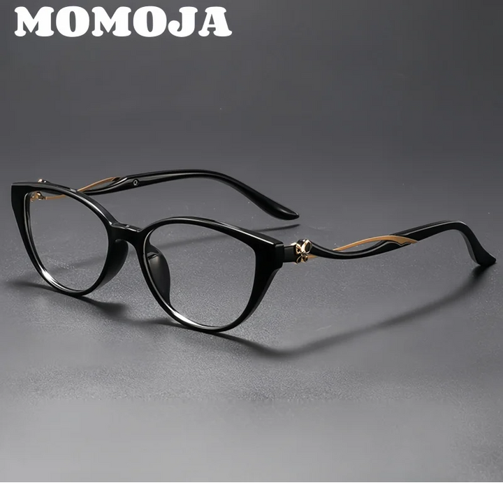 Momoja Women's Full Rim Oval Cat Eye Tr 90 Alloy Eyeglasses 726026