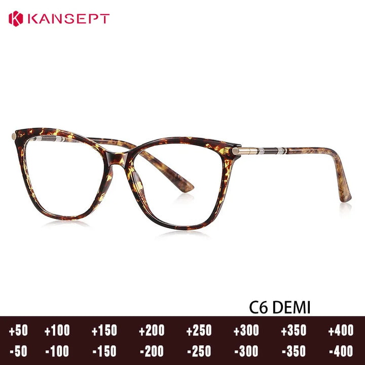 Kansept Unisex Full Rim Butterfly Tr 90 Metal Frames 152110 FuzWeb