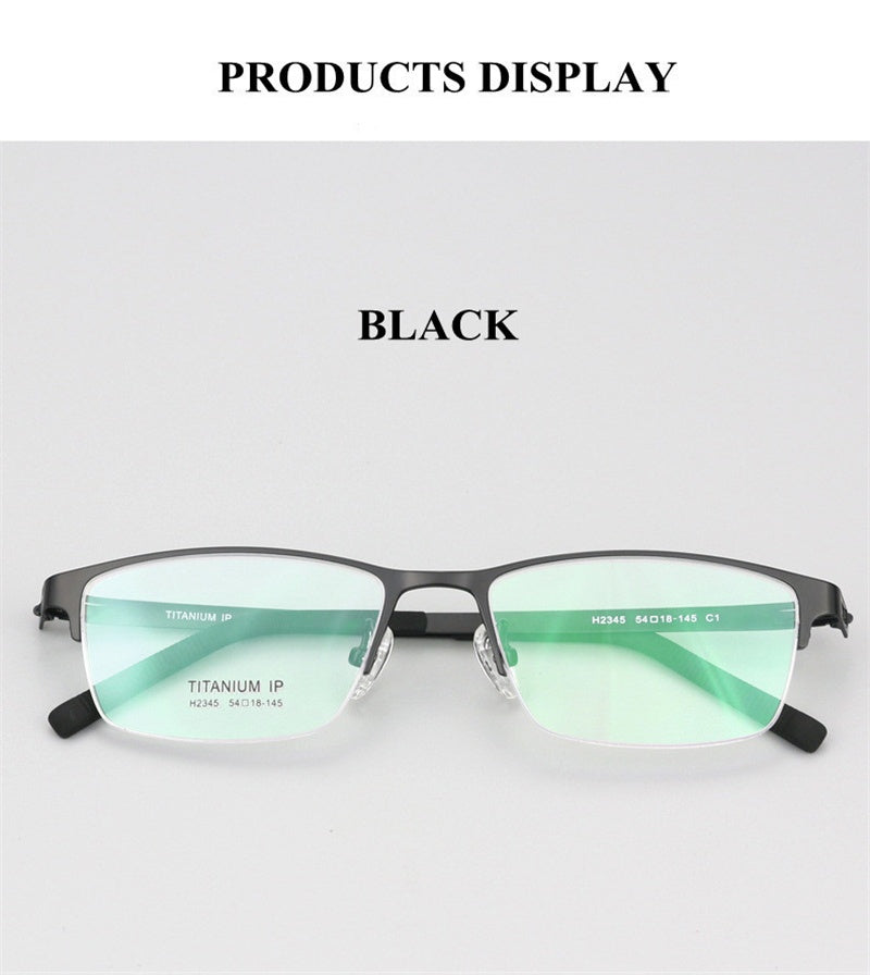 Chashma Unisex Semi Rim Square Screwless Titanium Eyeglasses 23459 — view 2 | Chashma at FuzWeb