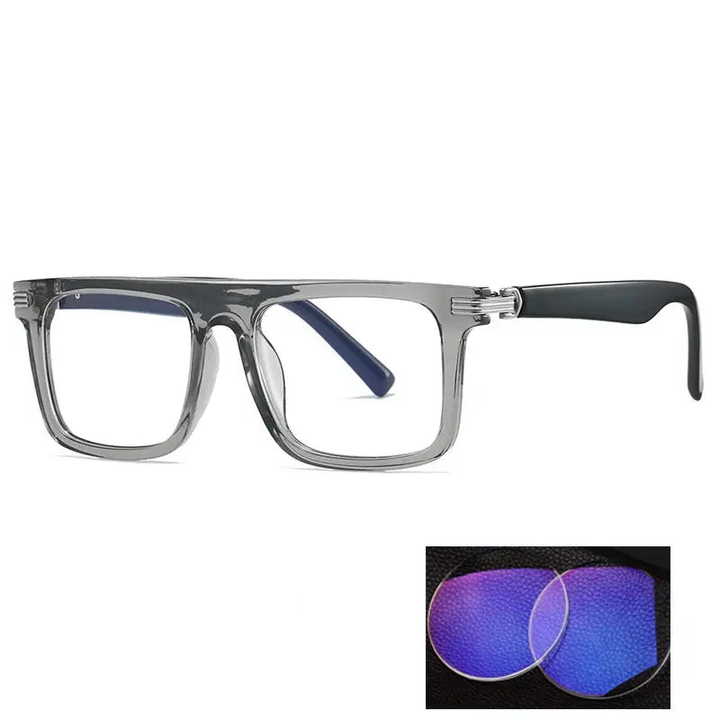 Kocolior 226100 Unisex Full Rim Square Brow Line PC Frames FuzWeb