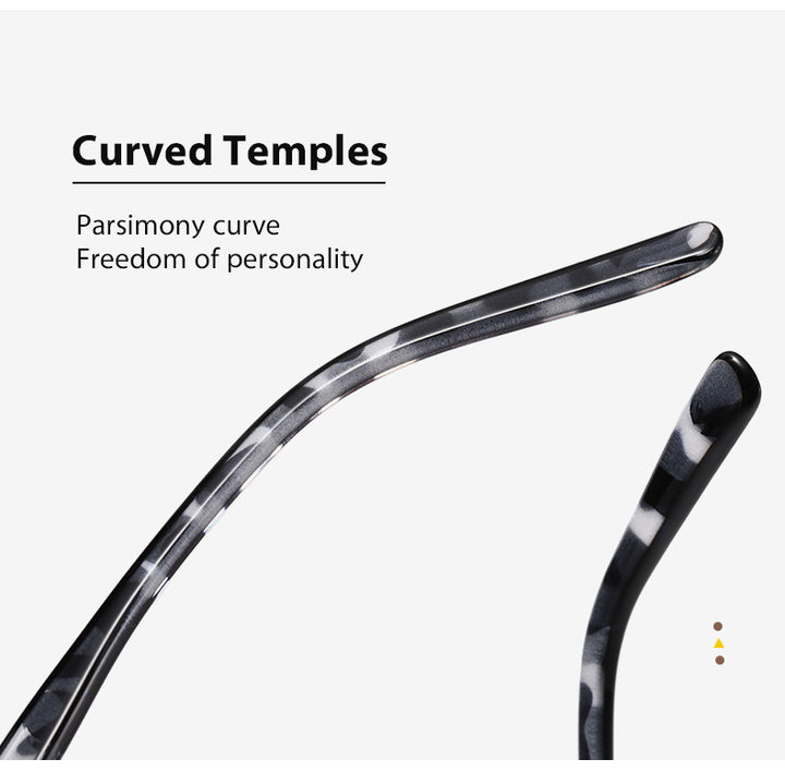Kocolior Unisex Full Rim Round Acetate Hyperopic Reading Glasses 3313.