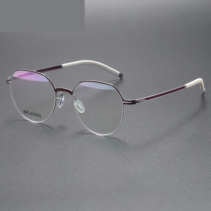 Chashma Ottica Unisex Full Rim Titanium Prescription Eyeglasses 460
