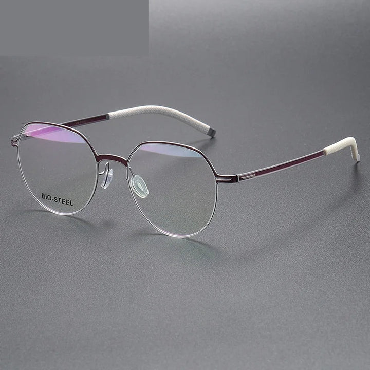 Chashma Ottica Unisex Full Rim Titanium Prescription Eyeglasses 460
