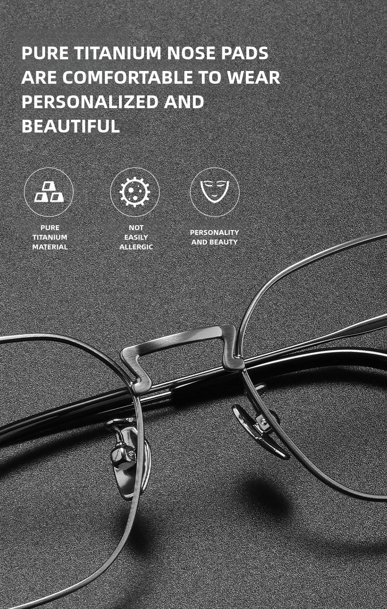 Kansept Mens Full Rim Polygon Square Titanium Reading Glasses 40038 — view 2 | Kansept at FuzWeb