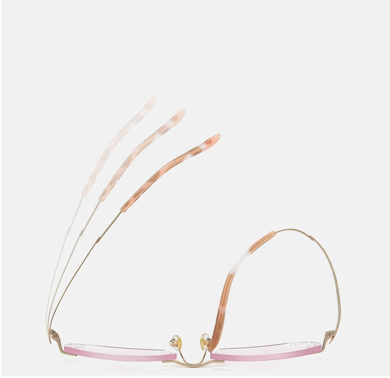 Chashma Womens Rimless Rectangle Eyeglasses 10139 — view 8 | Chashma at FuzWeb