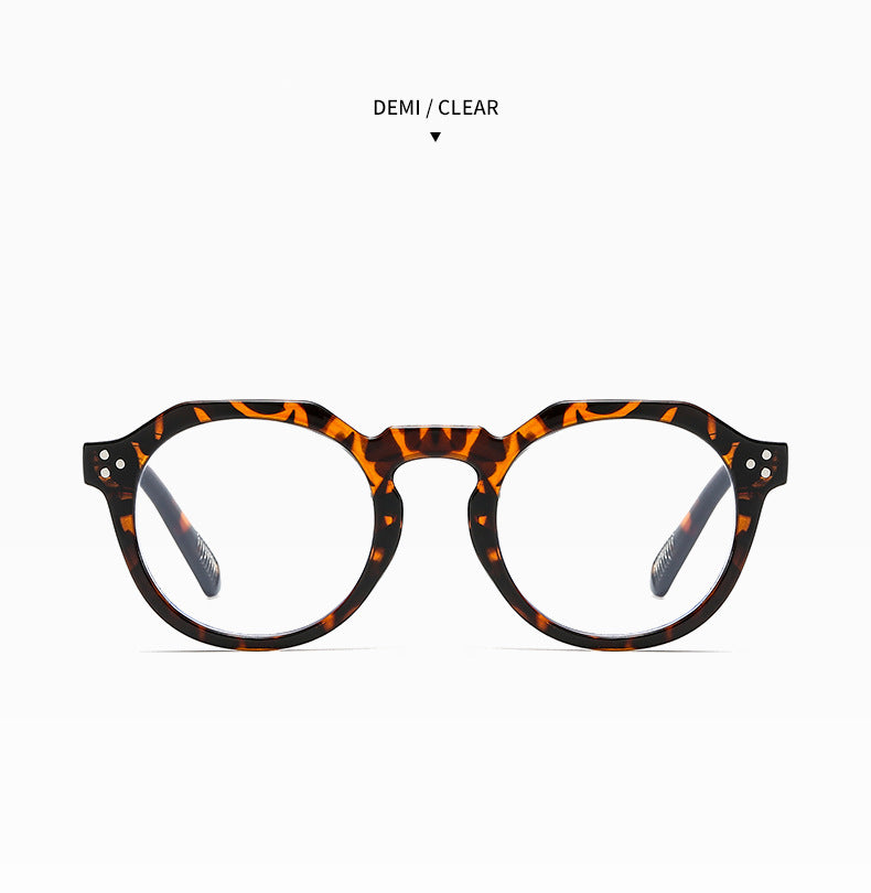 Kocolior Unisex Full Rim Round Acetate Reading Glasses 3395.