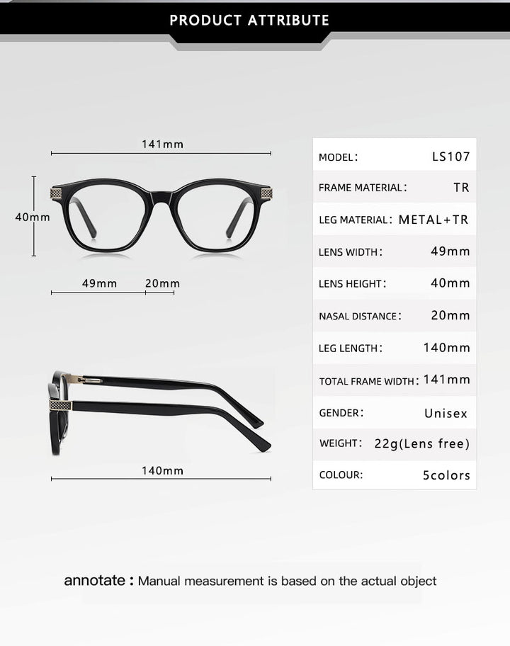 Vicky Womens Full Rim Square Round Tr 90 Titanium Reading Glasses 313107 — view 1 | Vicky at FuzWeb