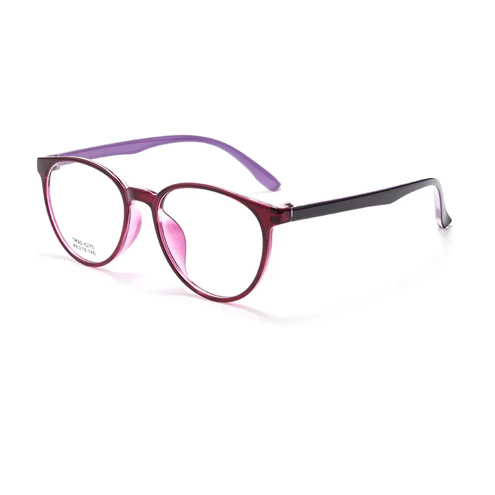Gmei Optical 6275 women's round TR-90 prescription eyeglasses — view 3