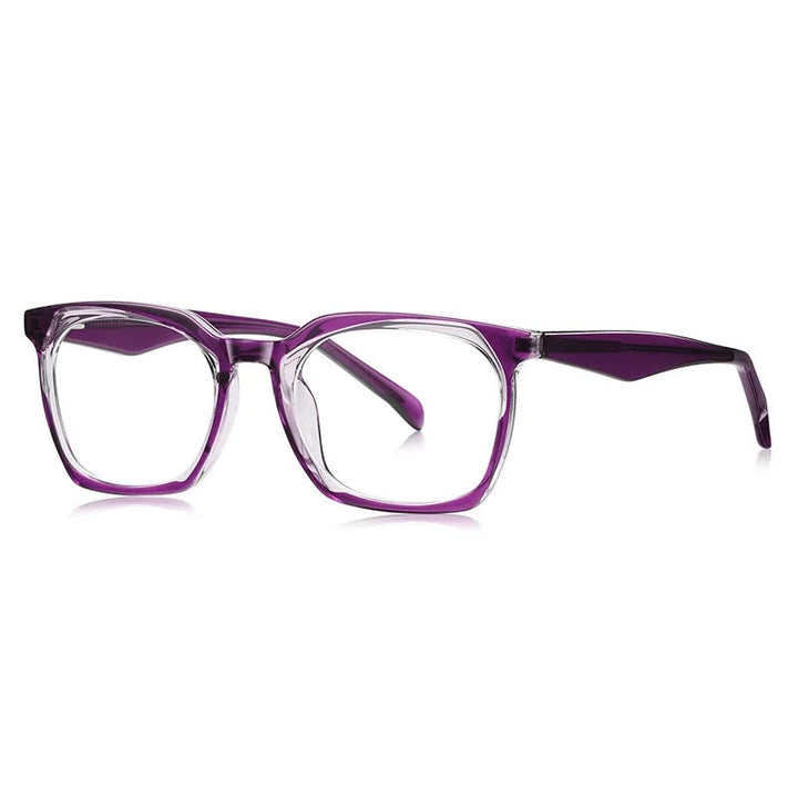 Chashma Ottica Unisex Full Rim Square Tr 90 Titanium Eyeglasses 474001