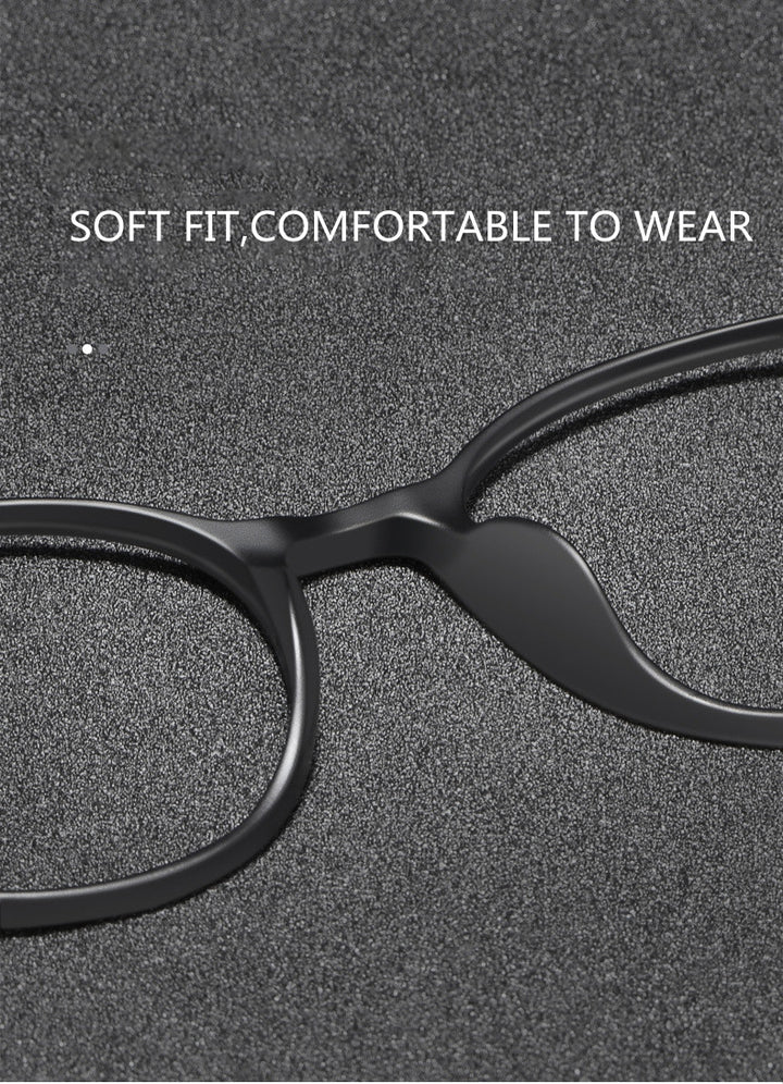 Kocolior Unisex Full Rim Irregular Round Tr 90 Titanium Eyeglasses 1935.