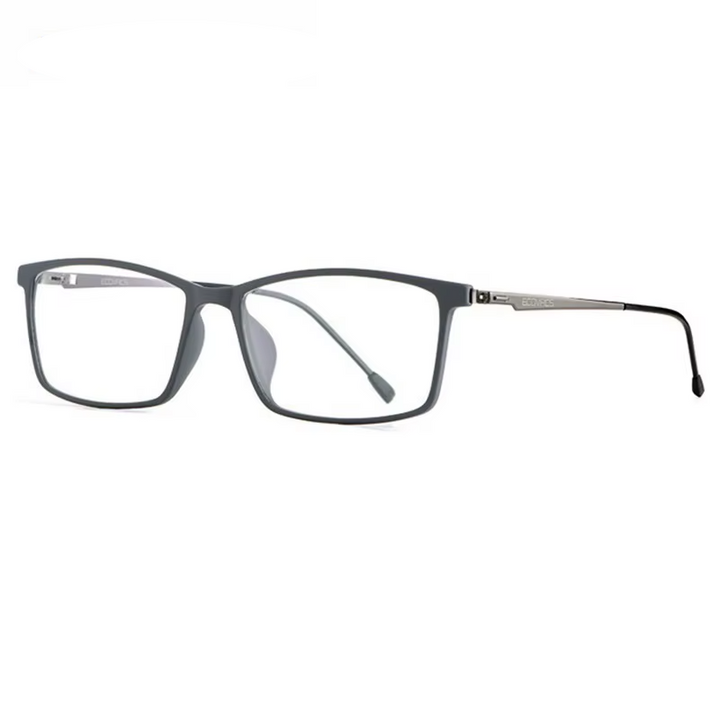 Eleccion Unisex Full Rim Square Tr 90 Titanium Alloy Eyeglasses 940207 Full Rim Eleccion Gray