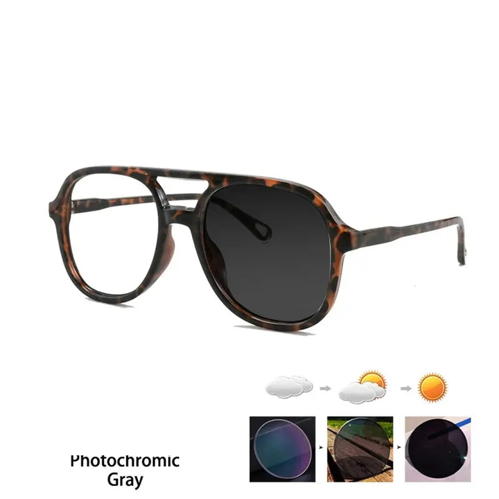 Kocolior Unisex Full Rim Square Double Bridge Tr 90 Reading Glasses 73312.
