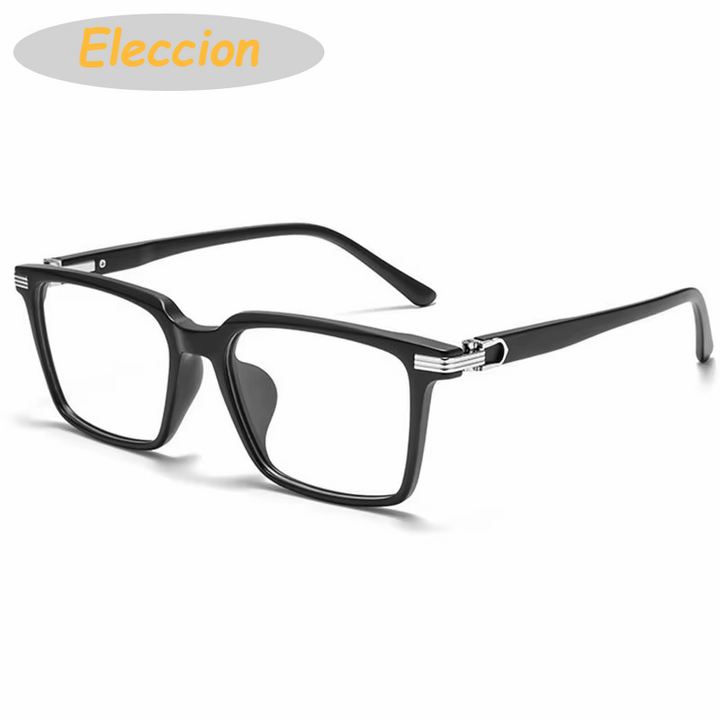 Eleccion Unisex Full Rim Square Tr 90 Titanium Eyeglasses 946688