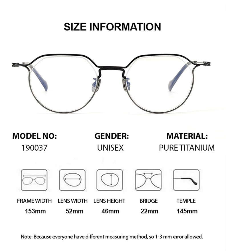 Chashma Womens Full Rim Flat Top Oval Titanium Acetate Eyeglasses 190037 — view 2 | Chashma at FuzWeb