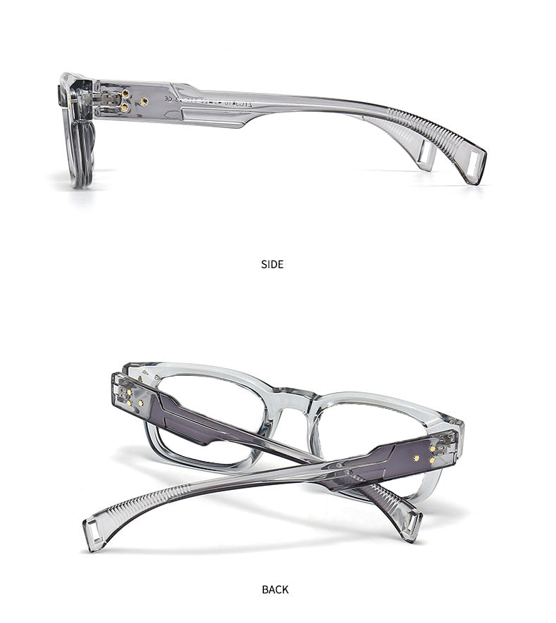 Kocolior Unisex Full Rim Rectangle Acetate Frames 341000 FuzWeb