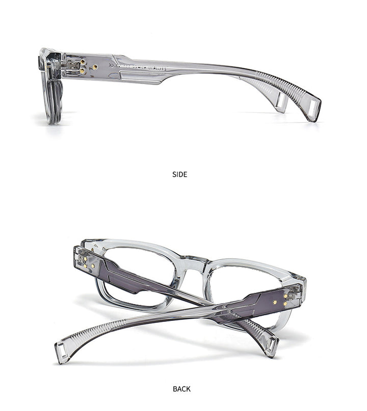 Kocolior Unisex Full Rim Rectangle Acetate Frames 341000 FuzWeb